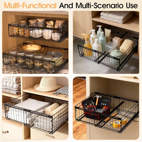 Expandable Pull Out Cabinet Organizer Adjustable Width 13"-20" - Image 3