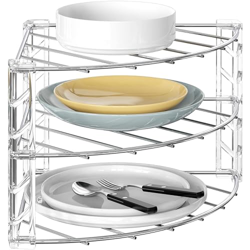 Deco Brothers 3-Tier Counter and Cabinet Corner Shelf Organizer - Image 2