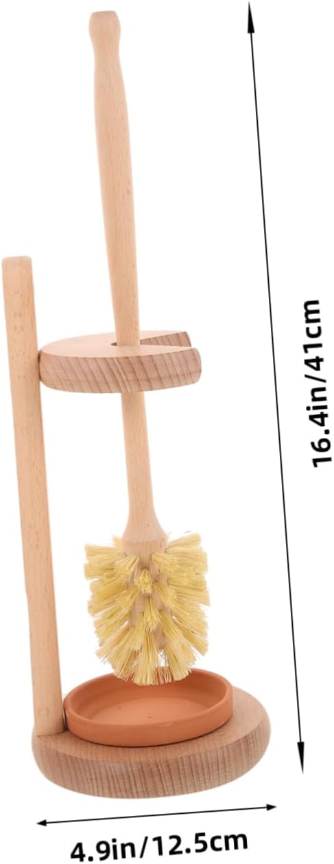 1Set Multifunctional Bathroom Toilet Brush with Storage Holder Long Handle Scrubber for Efficient Heavy Duty Design for Home Use and Deep Removal