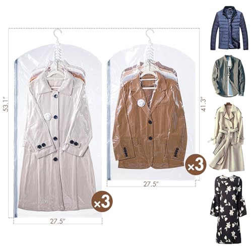 TAILI Hanging Vacuum Storage Bags for Clothes Space Saver 6 Combo - Image 7