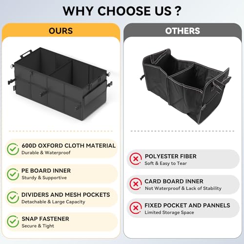 Car Trunk Organizer SUV Collapsible Car Caddy Truck - Image 4