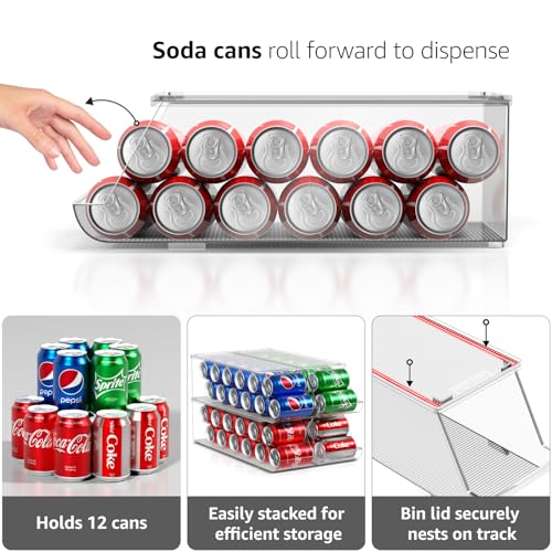 Sorbus Soda Can Organizer for Fridge & Freezer, Stac | All Products - Image 7