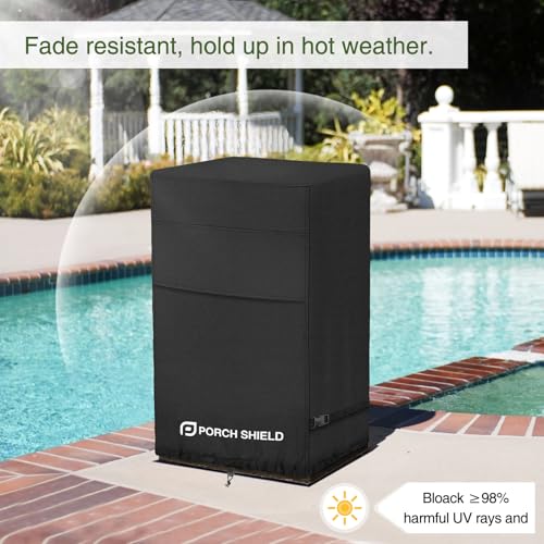 Porch Shield Waterproof Square Patio Propane Fire Column - Image 6