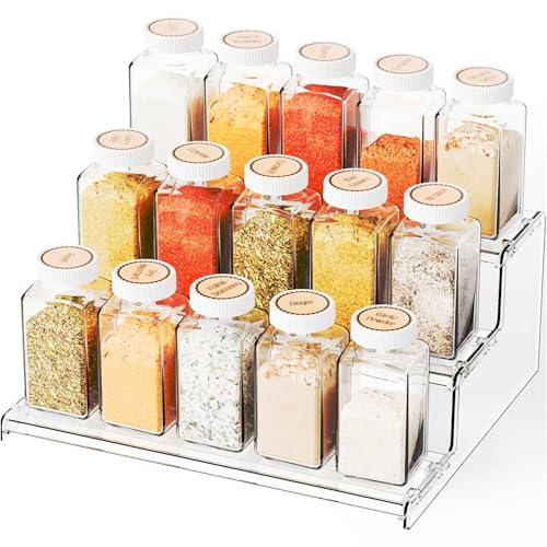 Yieach 3 Tier Spice Shelf Organizer for Cabinet,Pantry - Image 2