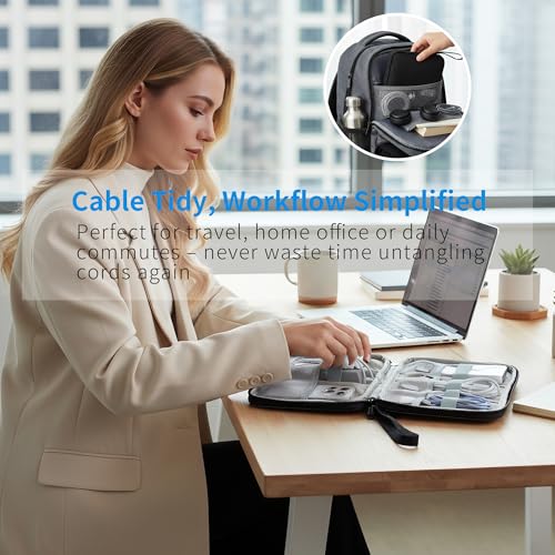 Travel Cable Organizer Pouch Electronic Accessories Carry Case - Image 5