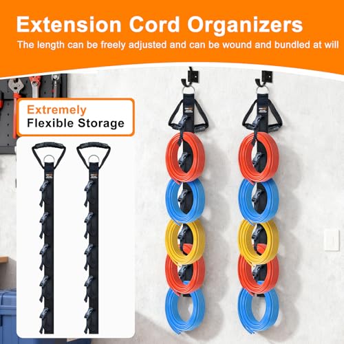 Extension Cord Organizer 2 Pack, Cord Storage Organizer with 5 - Image 3