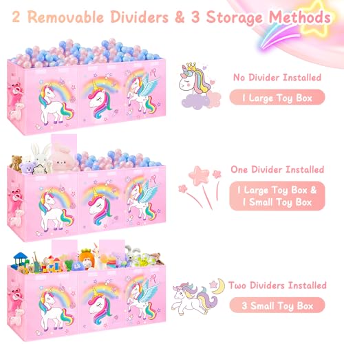 Extra Large Toy Box with Lids, Collapsible Storage C | All Products - Image 7