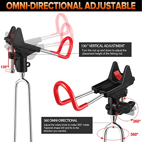 PLUSINNO Fishing Rod Holders - Upgraded 360 Degree - Image 4