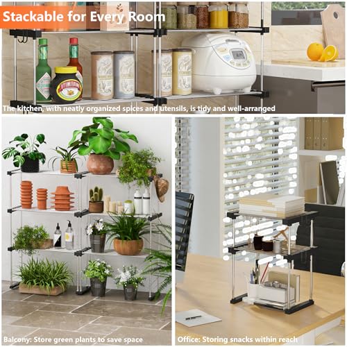 Expandable Cabinet Organizer Shelf, Stackable Storage - Image 6