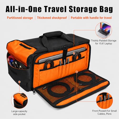 Large DJ Cable Bag Organizer with Laptop Pocket & Ad | All Products - Image 4