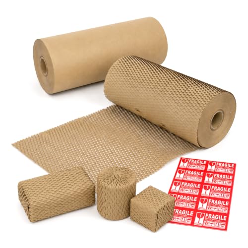 Brown Honeycomb Packing Paper 2 Rolls, 12 x 328 ft - Image 2