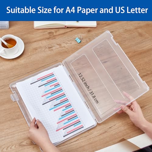 6 Pack A4 Paper Storage Box, 8.5 x 11 Project Case for US letter - Image 5