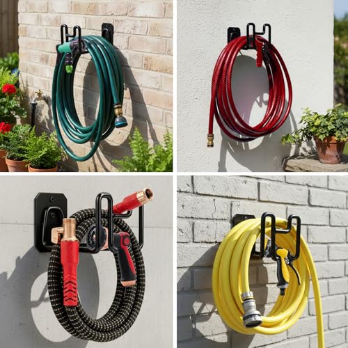 Holder for Pocket Hose, Heavy Duty Metal Wall Mount Hose - Image 7