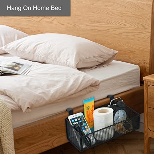 Bedside Caddy Hanging Storage Basket Beside Shelf Metal - Image 5