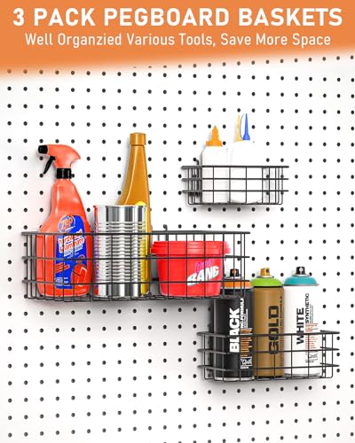 INCLY 100PCS 1/4 Inch Extra Thick Pegboard Accessories Kit - Image 6