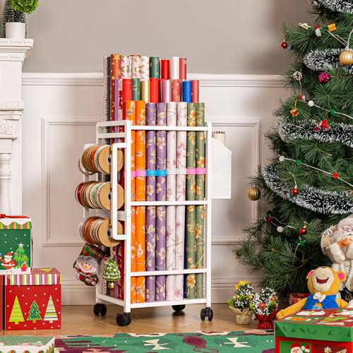 Wrapping Paper Storage, Gift Wrapping Paper Organizer Storage - Image 3