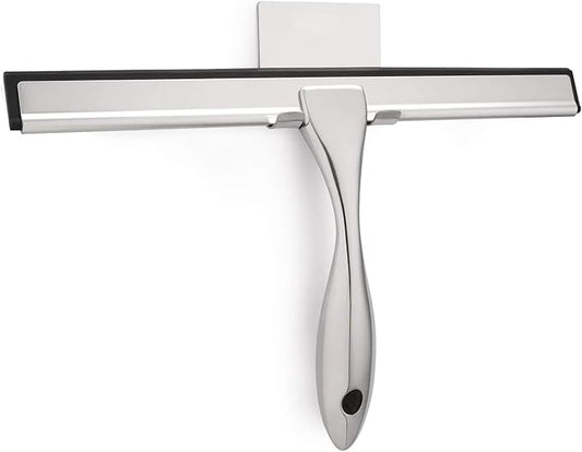 Hiware All-Purpose Shower Squeegee for Shower Doors, Bathroom, Window and Car Glass - Stainless Steel, 12 Inches