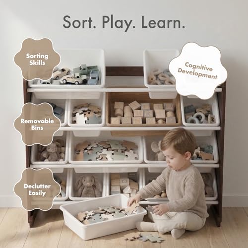 Humble Crew Kids Toy Organizer with 16 Bins, 4 Tier - Image 7