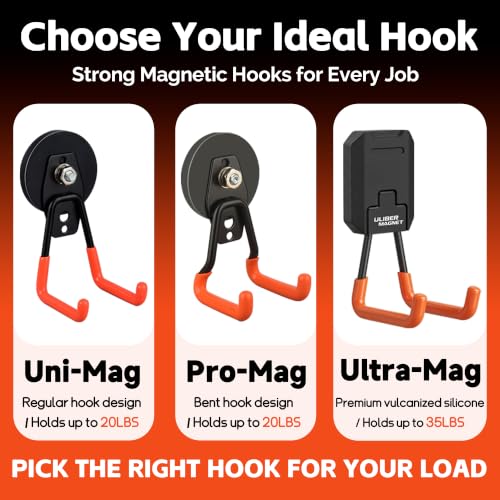 Pro-Mag Upgraded Heavy Duty Magnetic Garage Hooks,4 Pack - Image 6