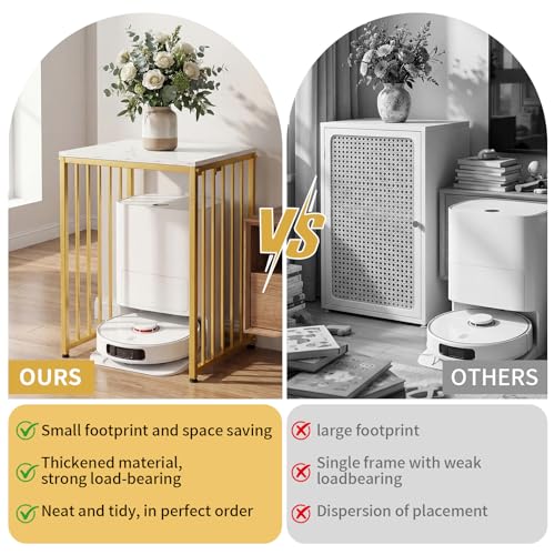 Robot Vacuum Storage Cabinet with Door, Hidden Robot - Image 7