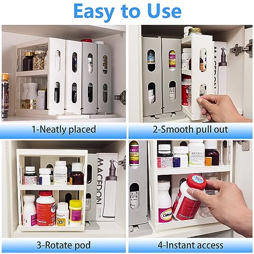 Dutiplus 3-Tier Medicine Organizer for Cabinet - Image 6