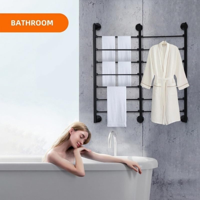 7-Tier Double Row Ribbon Storage Organizer, Wall Mounted - Image 6