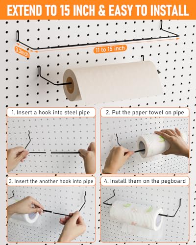 INCLY 238PCS Pegboard Accessories Organizer Kit, Peg Board - Image 5