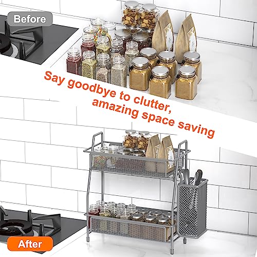 LEMIKKLE Spice Rack Organizer for Kitchen Counter, Spices - Image 4