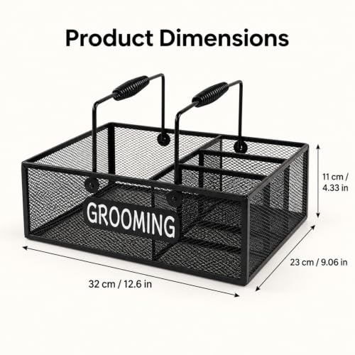 Pethiy Pet Grooming Organizer, 6-Compartment Dog Grooming Caddy - Image 6
