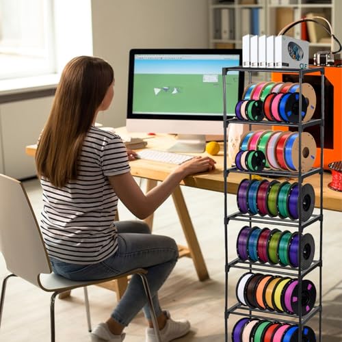 FMOACEN 7-Tier Modular 3D Printer Filament Storage Rack - Image 3