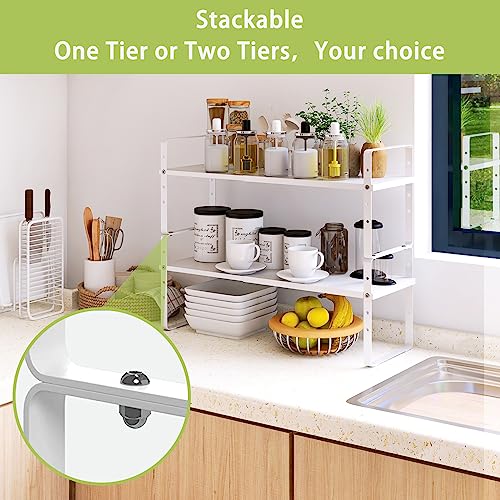 Across-Star Expandable Cabinet Shelf Organizer Rack, - Image 5