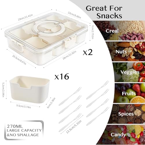 Dunruz Snackle Box Container,Portable Snack Box 8 Co | All Products - Image 3