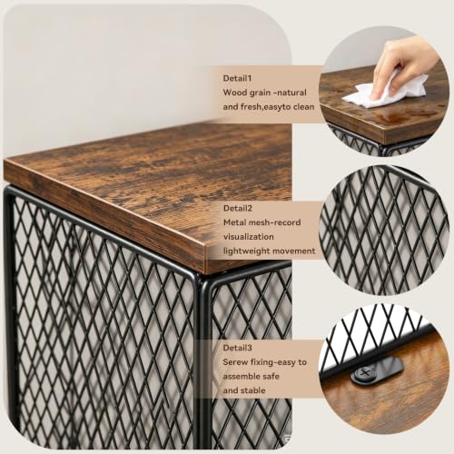 3 Cube Vinyl Record Storage, DIY Stackable Record Holder - Image 4