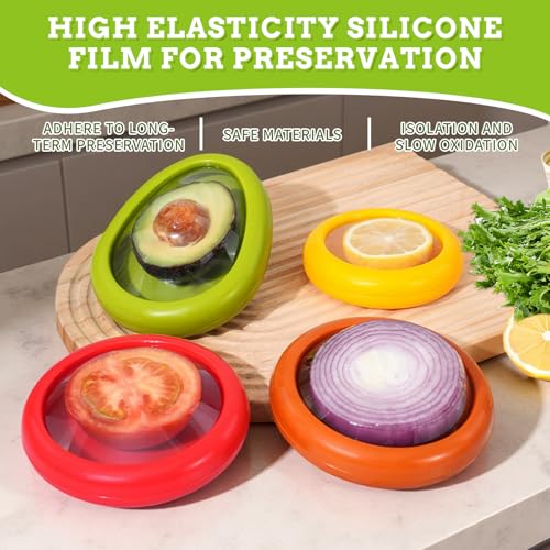 Set of 4 Saver and Tomato Holder - Reusable Storage Containers - Image 4