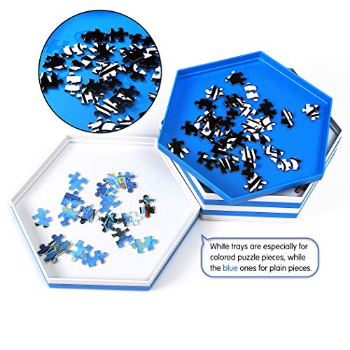 Becko US 8 Puzzle Sorting Trays with Clear Lid, Puzzle - Image 7