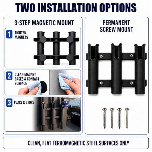DZrudun Magnetic Fishing Rod Holder, Fishing Pole Holders - Image 6