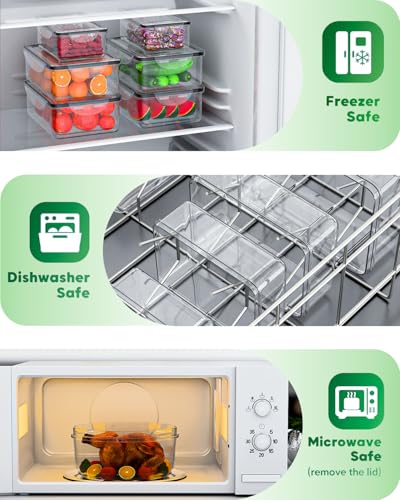 62 Pcs Large Food Storage Containers with Lids Airtight,Total - Image 6