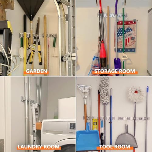 reliahom Broom Holder Wall Mount Mop Hanger Tools or | All Products - Image 6