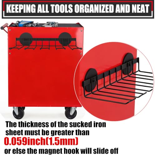Heavy Duty Magnetic Power Tool Organizer,Drill Holder Wall Mount - Image 5