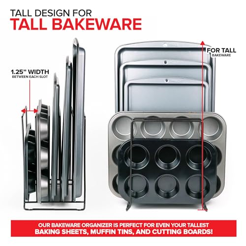 Stock Your Home Black (2 Pack) Extra Tall Steel Baking Pan - Image 6