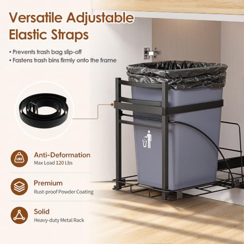 Housolution Pull Out Trash Can Under Cabinet for 7-13 - Image 6
