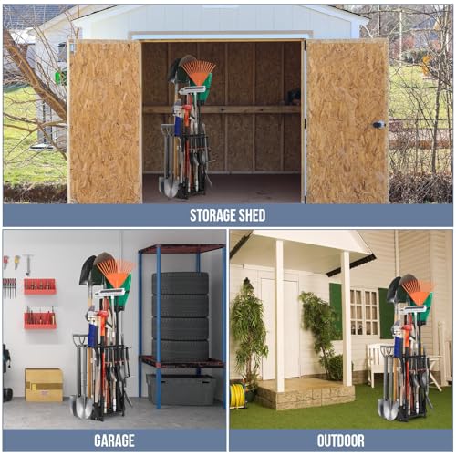 Garden Tool Organizer Holds 50 Long-Handled - Image 4