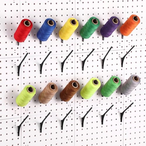 Xuhal 24 Pcs Pegboard Spool Hooks for 1/4" Pegboard - Image 2
