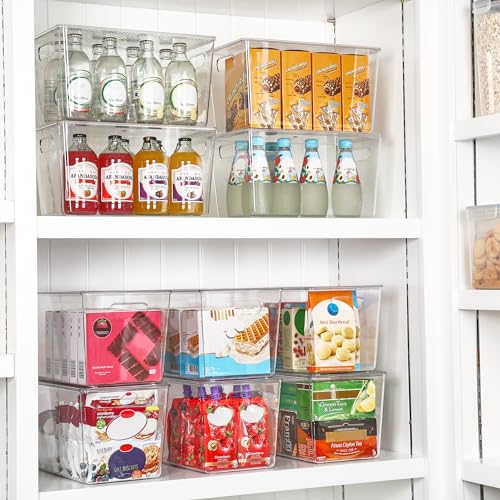 Vtopmart 4 Pack Clear Stackable Storage Bins with Lids - Image 5