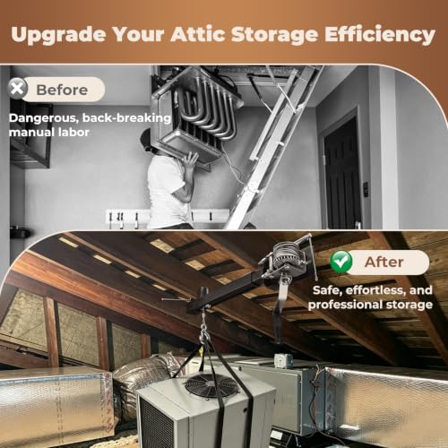 Attic Utility Lift System with 250LBS Manual Winch - Image 5