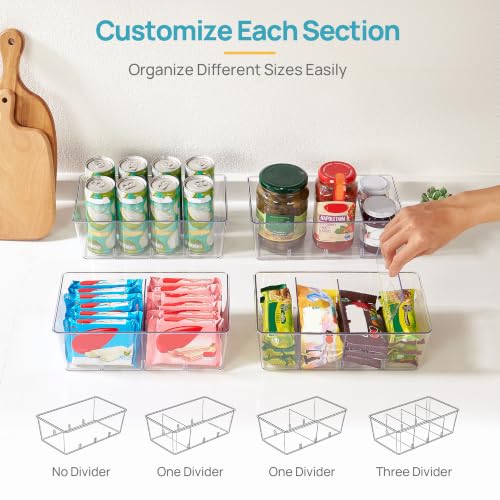 Vtopmart 4 Pack Pantry Organizer Bins with Lids - Image 4