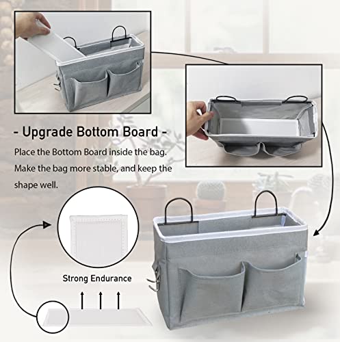Kanrichu 2pcs Middle Wall Hanging Organizer Bag, Linen - Image 5