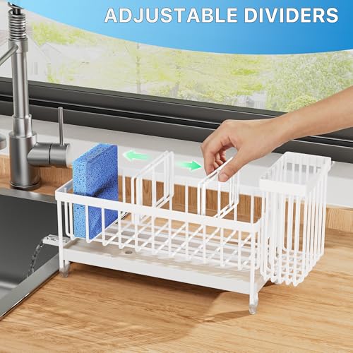 Cisily Sponge Holder for Kitchen Sink, Sink Caddy Organizer - Image 6