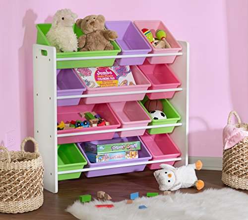 HoneyCanDo Kids Toy Storage Organizer With Bins, Pastel - Image 3
