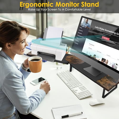 Across-Star Dual-Monitor Stand for Desk - Large Adjustable Length - Image 7